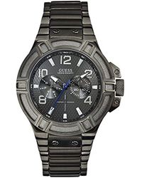 Guess Orologio Multifunzione Quarzo Uomo con Cinturino in Acciaio Inox TK0035 - Nero