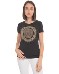 Guess - SS CN Round Camelia Tee - Lyst