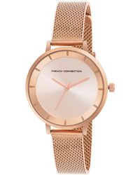 French Connection - Analog Rose Gold Dial Watch-fcn00016b - Lyst