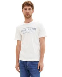 Tom Tailor - T-Shirt mit Logo-Print - Lyst