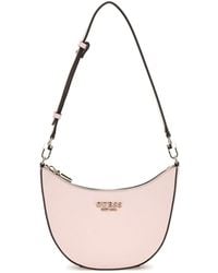 Guess - Fedana Mini Top Zip Shoulder Bag Light Rose - Lyst