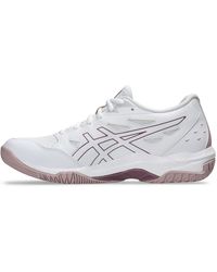 Asics - S Gel Rocket 11 Indoor Court Trainers Shoes White/watershed Rose 8 - Lyst