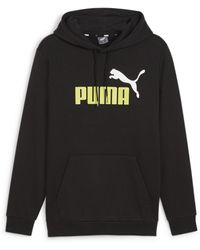 PUMA - ESS+ 2 Col Big Logo Hoodie FL Sudor - Lyst