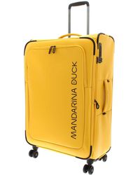 Mandarina Duck - Eco Coated Exp Trolley L Duck Yellow - Lyst