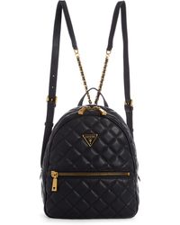 pink guess mini backpack