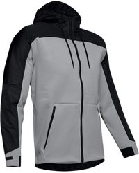 Under Armour - S Coldgear Swacket Hooded Colourblock Jacket 1320710 101 - Lyst