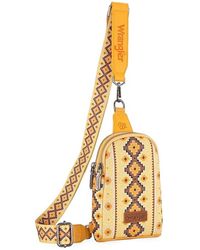 Wrangler - Aztec Sling Bag Southwest Crossbody Bags Trendy Chest Bag - Lyst
