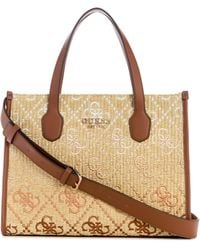 Guess - Silvana Tragetasche mit 2 Fächern - Lyst