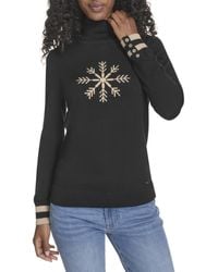 Tommy Hilfiger - Long Sleeve Cotton Turtleneck Light Weight Sweater - Lyst