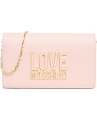 Love Moschino - Borsa a tracolla jelly logo - Lyst