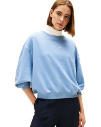 Tommy Hilfiger - Classic Script Terry Sweatshirt Ww0ww48269 Pullover Sweatshirt - Lyst