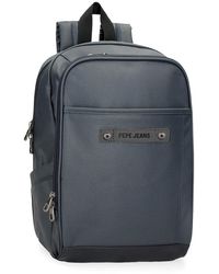 Pepe Jeans - Hatfield Laptop Backpack 13.3" Blue 25 X 37 X 10 Cm Polyester 9.25l - Lyst