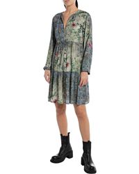 Replay - Kleid Lang All Over Print - Lyst