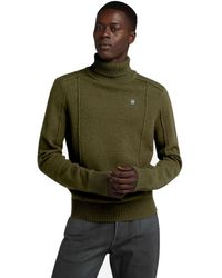 G-Star - Structure Turtle Knit Sweater Voor - Lyst