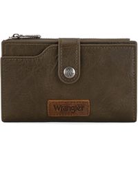 Wrangler - Wallet For Bifold Card Holder With Zipper Pocket Ladies Clutch Purse With Id Window - Lyst