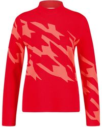 Gerry Weber - Pullover in Jacquard-Strick Langarm Gemustert - Lyst
