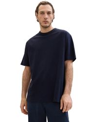 Tom Tailor - Basic T-Shirt mit Struktur - Lyst