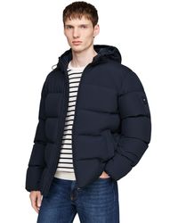 Tommy Hilfiger - Daunengefüllte Puffer-Jacke Mit Kapuze - Lyst