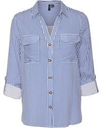 Vero Moda - Vmbumpy New Wvn Noos L/s Shirt Longsleeve T - Lyst