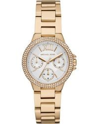 Michael Kors - Camille Analogue Quartz Watch With Gold Stainless Steel Strap For Mk6844 - Lyst