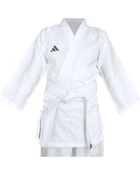 adidas - Karate Gi - 150cm, White - Karate Suit, Student Training & Sparring Uniform With Elasticated Waistband, Made Of 100% - Lyst