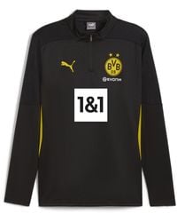 PUMA - Borussia Dortmund Trainingstop mit viertellangem Reißverschluss - Lyst
