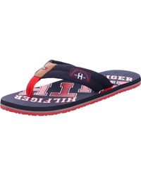 Tommy Hilfiger - Tongs Essential TH Beach Sandal Claquettes - Lyst