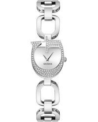 Guess - Uhr Armbanduhr GIA GW0683L1 Edelstahl Silber - Lyst