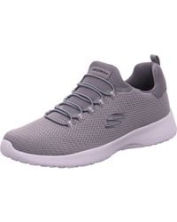 Skechers - Slip On Bungee Laced Sporty Comfort Training Sneaker In Charcoal In Uk 9.5 - Lyst