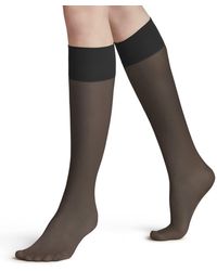 FALKE - Kniestrümpfe Pure Matt 20 DEN W KH transparent einfarbig 1 Paar - Lyst