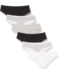 Essentials Damen Baumwoll-Stretch-Bikini-Slip 