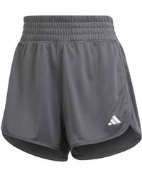 adidas - Pacer Essentials Knit High Rise Shorts - Lyst