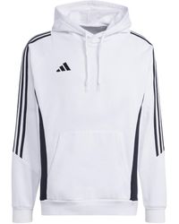 adidas - Teamsport Textil - Sweatshirts Tiro 24 Hoody weissschwarz - Lyst