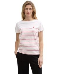 Tom Tailor - Basic Top mit Bio-Baumwolle - Lyst