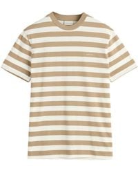 GANT - Stripe Ss T-shirt - Lyst