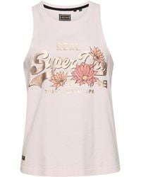 Superdry - Vest T-shirt Dress - Lyst