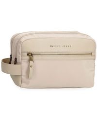 Pepe Jeans - Morgan Toiletry Bag Beige 26x16x12cm Polyester And Pu By Joumma Bags - Lyst