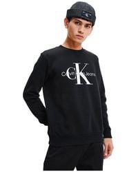 Calvin Klein - Core Monogram Crewneck Pullover Sweater - Lyst