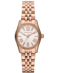 Michael Kors - Lexington Analogue Quartz Watch With Black Stainless Steel Strap For Mk3230 - Lyst