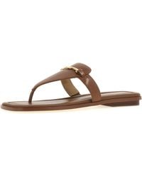 MICHAEL Michael Kors - Lena Thong Flat Sandal - Lyst