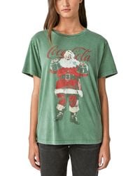Lucky Brand - Santa Claus Coca Cola Boyfriend Tee - Lyst