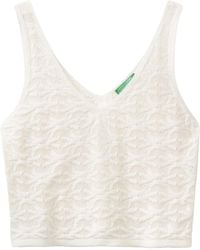 Benetton - Top 10985h004 Überwurf für Schwimmbekleidung - Lyst