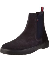 Tommy Hilfiger - Classic Hilfiger Suede Chelsea Fashion Boot - Lyst