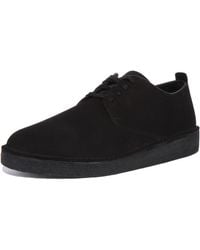 Clarks - Coal London Suede Shoes In Standard Fit Size 9 Black - Lyst