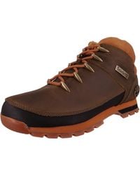 Timberland - S Euro Sprint Mid Hiker Leather Olive Boots 7.5 Uk - Lyst