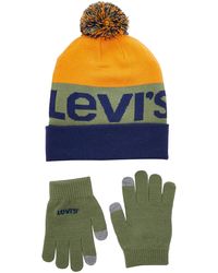 Levi's - LAN 9a8550 Handschuh Set Beanie - Lyst