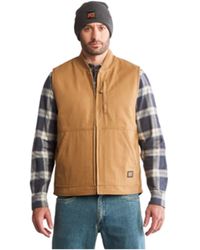 Timberland - Mens Gritman Lined Canvas Vest - Lyst