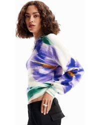 Desigual - Out-of-focus Floral Pullover - Lyst