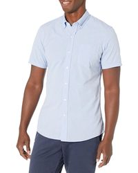 Goodthreads Slim-fit Short-sleeve Seersucker Shirt - Blue
