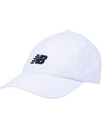 New Balance - , , 6 Panel Classic Baseball Hat, Buckle Caps, One Size, White - Lyst